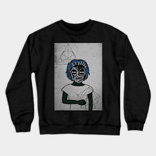 FemaleMask NFT with StreetEye Color and FreakSkin Color - Unnamed Crewneck Sweatshirt